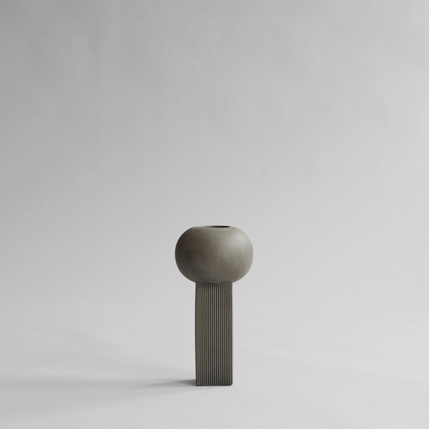 Empire Vase.  Mini - Dark Grey